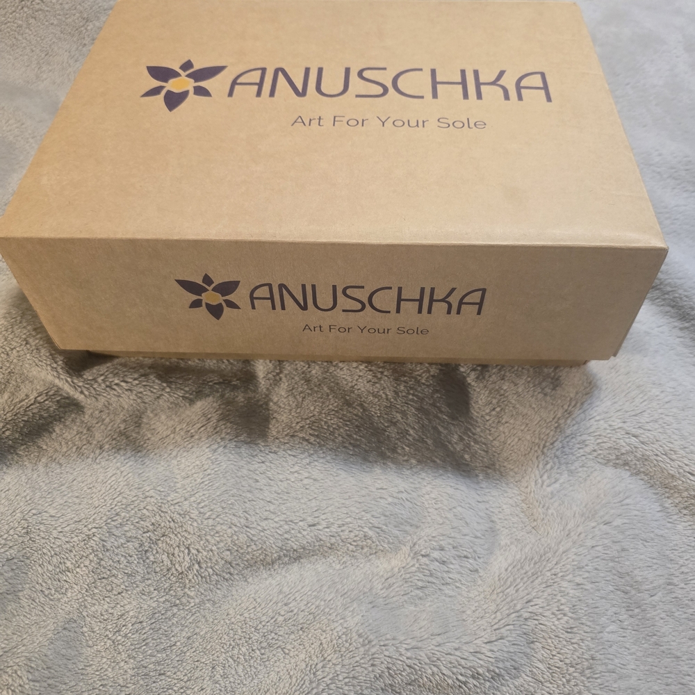 Anuschka Women's Floral Wedge Sandals - Blue and Tan - Picture 2 of 6